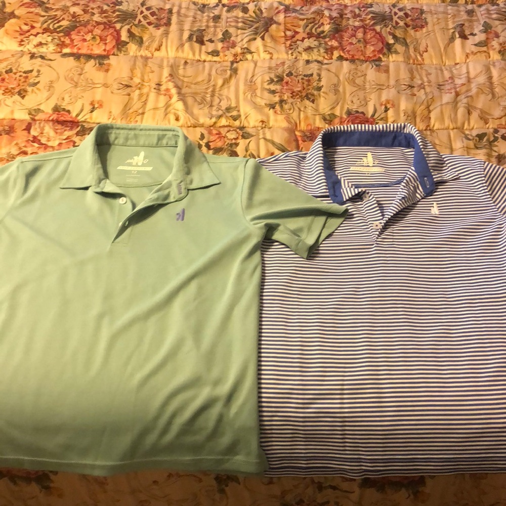 Lot of 2 Johnie-O Prep-Formance golf shirt
